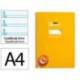 CUADERNO ESPIRAL LIDERPAPEL DI N A4 PAUTAGUIA TAPA BLANDA 80H 75 GR CUADRO PAUTADO 5MM COLOR AMARILLO