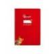 CUADERNO ESPIRAL LIDERPAPEL DI N A4 PAUTAGUIA TAPA BLANDA 80H 75 GR CUADRO PAUTADO 4MM COLOR ROJO