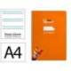 CUADERNO ESPIRAL LIDERPAPEL DI N A4 PAUTAGUIA TAPA BLANDA 80H 75 GR CUADRO PAUTADO 2,5MM COLOR NARANJA