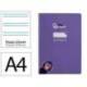 CUADERNO ESPIRAL LIDERPAPEL DI N A4 PAUTAGUIA TAPA BLANDA 80H 75 GR CUADRO PAUTADO 2,5MM COLOR LILA