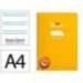 CUADERNO ESPIRAL LIDERPAPEL DI N A4 PAUTAGUIA TAPA BLANDA 80H 75 GR CUADRO PAUTADO 2,5MM COLOR AMARILLO