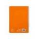 CUADERNO ESPIRAL LIDERPAPEL DI N A5 PAUTAGUIA TAPA DURA 80H 90 GR CUADRO PAUTADO 5MM COLOR NARANJA