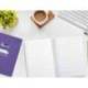 CUADERNO ESPIRAL LIDERPAPEL DI N A5 PAUTAGUIA TAPA DURA 80H 90 GR CUADRO PAUTADO 5MM COLOR LILA