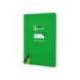 CUADERNO ESPIRAL LIDERPAPEL DI N A5 PAUTAGUIA TAPA DURA 80H 90 GR CUADRO PAUTADO 4MM COLOR VERDE