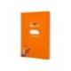 CUADERNO ESPIRAL LIDERPAPEL DI N A5 PAUTAGUIA TAPA DURA 80H 90 GR CUADRO PAUTADO 4MM COLOR NARANJA