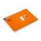 CUADERNO ESPIRAL LIDERPAPEL DI N A5 PAUTAGUIA TAPA DURA 80H 90 GR CUADRO PAUTADO 4MM COLOR NARANJA