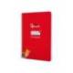 CUADERNO ESPIRAL LIDERPAPEL DI N A5 PAUTAGUIA TAPA DURA 80H 90 GR CUADRO PAUTADO 3MM COLOR ROJO