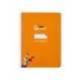 CUADERNO ESPIRAL LIDERPAPEL DI N A5 PAUTAGUIA TAPA DURA 80H 90 GR CUADRO PAUTADO 3MM COLOR NARANJA