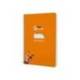 CUADERNO ESPIRAL LIDERPAPEL DI N A5 PAUTAGUIA TAPA DURA 80H 90 GR CUADRO PAUTADO 3MM COLOR NARANJA