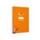CUADERNO ESPIRAL LIDERPAPEL DI N A5 PAUTAGUIA TAPA DURA 80H 90 GR CUADRO PAUTADO 3MM COLOR NARANJA