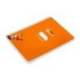 CUADERNO ESPIRAL LIDERPAPEL DI N A5 PAUTAGUIA TAPA DURA 80H 90 GR CUADRO PAUTADO 3MM COLOR NARANJA