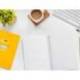 CUADERNO ESPIRAL LIDERPAPEL DI N A5 PAUTAGUIA TAPA DURA 80H 90 GR CUADRO PAUTADO 3MM COLOR AMARILLO