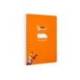 CUADERNO ESPIRAL LIDERPAPEL DI N A5 PAUTAGUIA TAPA BLANDA 40H 75 GR CUADRO PAUTADO 4MM COLOR NARANJA
