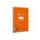 CUADERNO ESPIRAL LIDERPAPEL DI N A5 PAUTAGUIA TAPA BLANDA 40H 75 GR CUADRO PAUTADO 2,5MM COLOR NARANJA