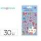PEGATINAS IMAGINOVO FLORES Y CONEJOS DE PAPEL 190X104 MM EN BLISTER