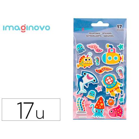 PEGATINAS IMAGINOVO LUMINOSAS SUBMARINO LUMINOSAS 190X105 MM EN BLISTER