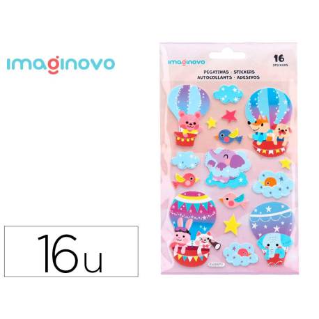 PEGATINAS IMAGINOVO GLOBO MAGIC DREAMS CON RELIEVE 210X130 MM EN BLISTER