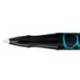 BOLIGRAFO BELIUS LEGACY ALUMINIO DISEÑO CIRCULOS AZUL CUERPO NEGRO TINTA COLOR AZUL CAJA DE DISEÑO