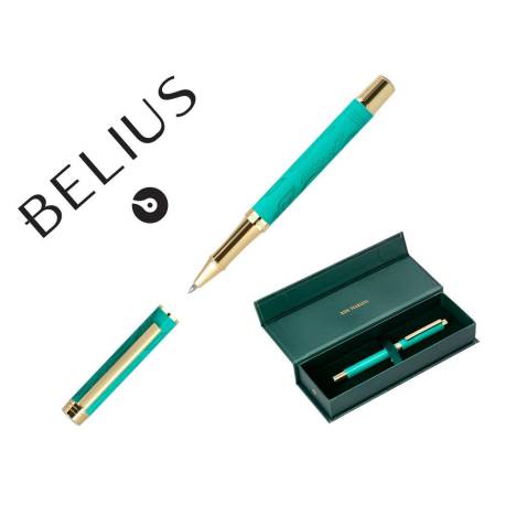 ROLLER BELIUS WILD WEST ALUMINIO COLOR VERDE DORADO TINTA COLOR NEGRO CAJA DE DISEÑO