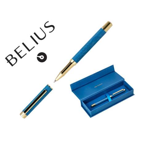 ROLLER BELIUS WILD WEST ALUMINIO COLOR AZUL MARINO DORADO TINTA COLOR NEGRO CAJA DE DISEÑO