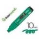 ROTULADOR LIDERPAPEL ACRYLIC BASE AGUA TODO TIPO DE SUPERFICIE PUNTA RECTANGULAR 10 MM VERDE