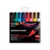 ROTULADOR UNI POSCA PC-5M/8C MARCADOR DE PINTURA PUNTA CONICA 1,8-2,5 MM ESTUCHE DE 8 UNIDADES COLORES BASICOS