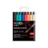 ROTULADOR UNI POSCA PC1MR/8C MARCADOR DE PINTURA PUNTA EXTRAFINA 0,7 MM ESTUCHE DE 8 UNIDADES COLORES BASICOS