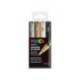 ROTULADOR UNI POSCA PC-1M/4C MARCADOR DE PINTURA PUNTA EXTRAFINA 1 MM ESTUCHE GSWB DE 4 UNIDADES SURTIDAS