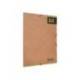 CARPETA LIDERPAPEL GOMAS DIN A4+ COLOR KRAFT MARRON CARTULINA