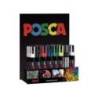 ROTULADOR UNI-BALL POSCA PC5M PINTURA BASE AL AGUA 1,8-2,5 MM EXPOSITOR 36 UNIDADES COLORES SURTIDOS