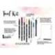 SET WATERCOLORING TOMBOW SET FLORAL 9 PIEZAS