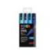 ROTULADOR UNI POSCA PC-5M/4C ESTUCHE DE 4 UNIDADES COLORES AZULES SURTIDOS
