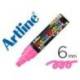 Rotulador Artline Poster Marker EPP-6 Punta Redonda Trazo 6mm Color Rosa Flúor