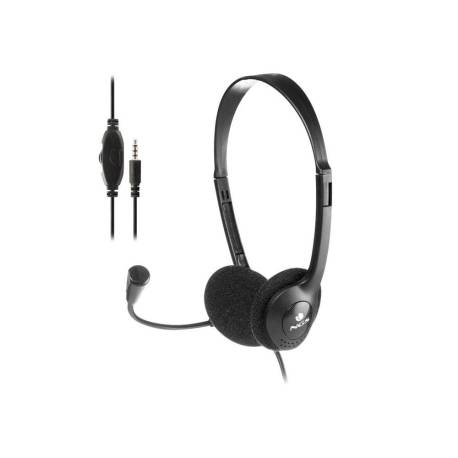 AURICULAR NGS HEADSET MS103 MAX CON MICROFONO Y CONTROL DE VOLUMEN LONGITUD CABLE 1,5 MT COLOR NEGRO