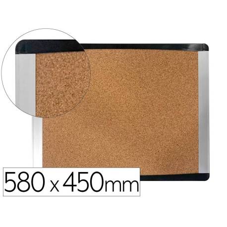 PIZARRA CORCHO BI-OFFICE INKA RECICLADO MARCO DE ALUMINIO 580X450 CM