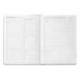 AGENDA ESCOLAR ANTARTIK 25-26 ENCUADERNADA GO! SIMIL PIEL GRIS SEMANA VISTA A5 BILINGÜE PAPEL FSC 80 GR