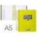 AGENDA ESCOLAR ANTARTIK 25-26 ESPIRAL NEON AMARILLO DIA PAGINA A5 BILINGÜE PAPEL FSC 80 GR