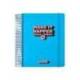 AGENDA ESCOLAR ANTARTIK 25-26 ESPIRAL NEON AZUL DIA PAGINA A5 BILINGÜE PAPEL FSC 80 GR