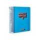 AGENDA ESCOLAR ANTARTIK 25-26 ESPIRAL NEON AZUL DIA PAGINA A5 BILINGÜE PAPEL FSC 80 GR