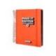 AGENDA ESCOLAR ANTARTIK 25-26 ESPIRAL NEON ROSA DIA PAGINA A5 BILINGÜE PAPEL FSC 80 GR