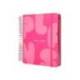 AGENDA ESCOLAR ANTARTIK 25-26 ESPIRAL PLANS ROSA FUCSIA DIA PAGINA A5 BILINGÜE PAPEL FSC 80 GR