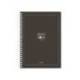 AGENDA ESCOLAR ANTARTIK 25-26 ESPIRAL ESSENTIALS NEGRO DIA PAGINA A5 BILINGÜE PAPEL FSC 80 GR