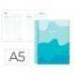 AGENDA ESCOLAR LIDERPAPEL 25-26 ESPIRAL MELTING AZUL DIA PAGINA A5 BILINGÜE PAPEL FSC 80 GR