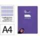 CUADERNO ESPIRAL LIDERPAPEL DI N A4 PAUTAGUIA TAPA BLANDA 80H 75 GR CUADRO PAUTADO 3MM COLOR LILA