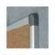 PIZARRA CORCHO ROCADA MARCO ALUMINIO CON CANTONERAS 45X60 CM