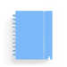 CUADERNO CARCHIVO INGENIOX FOAM A5 80H CUADRICULA AZUL PASTEL