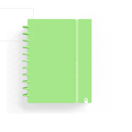 CUADERNO CARCHIVO INGENIOX FOAM A5 80H CUADRICULA VERDE PASTEL