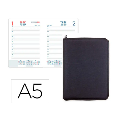AGENDA ANILLAS LIDERPAPEL TARENTO 150X210 MM 2026 DIA PAGINA PAPEL 70 GR FSC