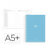 AGENDA ESPIRAL ANTARTIK ESSENTIALS A5+ 2026 DÍA PÁGINAAZUL CLARO PAPEL 80G FSC