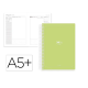 AGENDA ESPIRAL ANTARTIK ESSENTIALS A5+ 2026 DÍA PÁGINA VERDE PAPEL 80G FSC